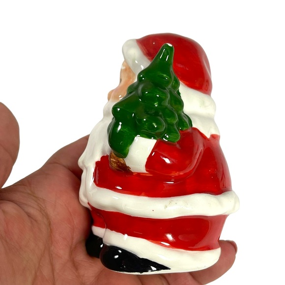 Vintage ceramic Santa salt & pepper shakers - Picture 12 of 14